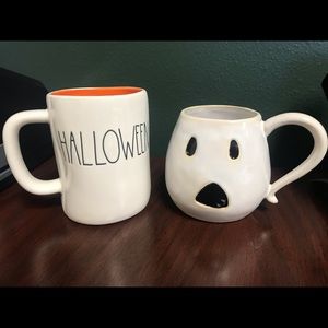 2 mugs Rae Dunn and pottery barn Halloween 🎃